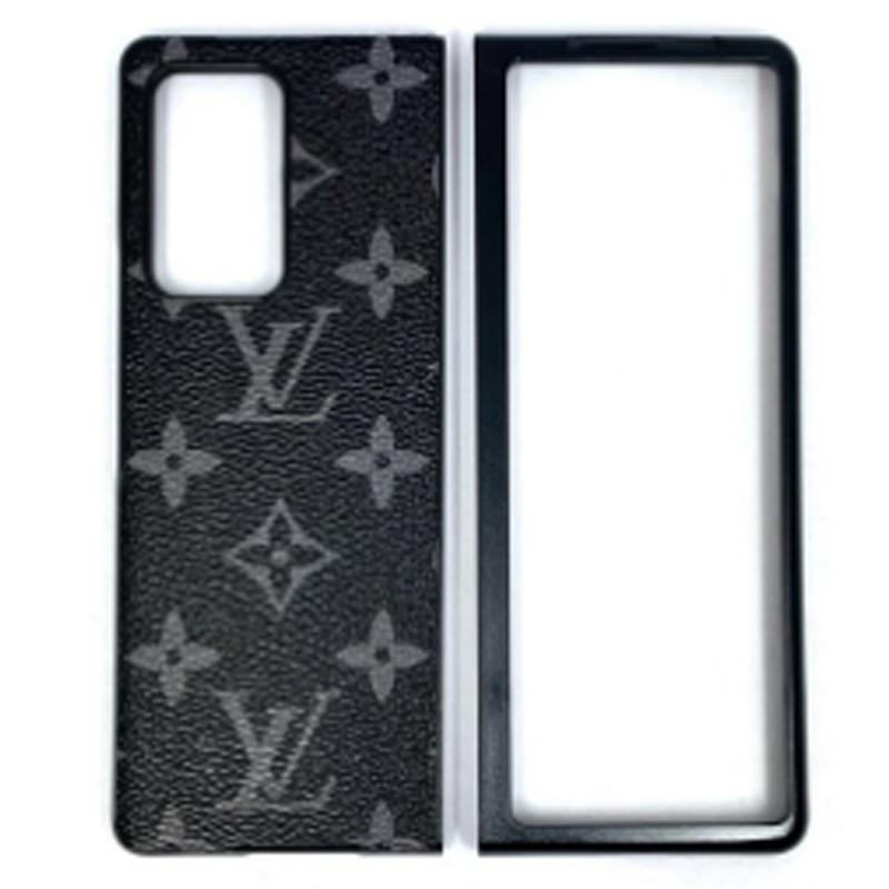 Classic Black Louis Vuitton X Supreme Samsung Galaxy Z Fold 5 Clear Case