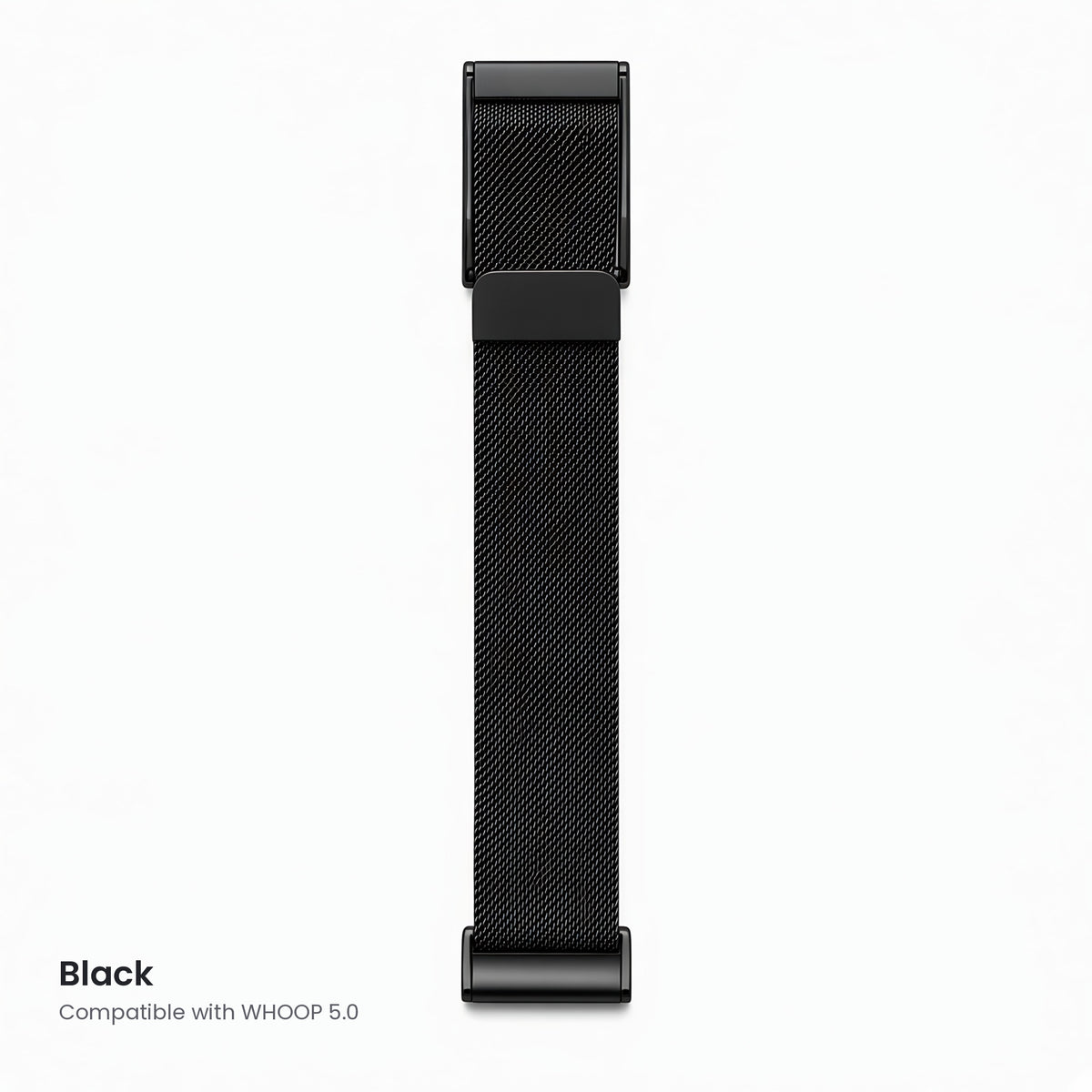 Black Milanese magnetic mesh band compatible with WHOOP 5.0 – CaseCart