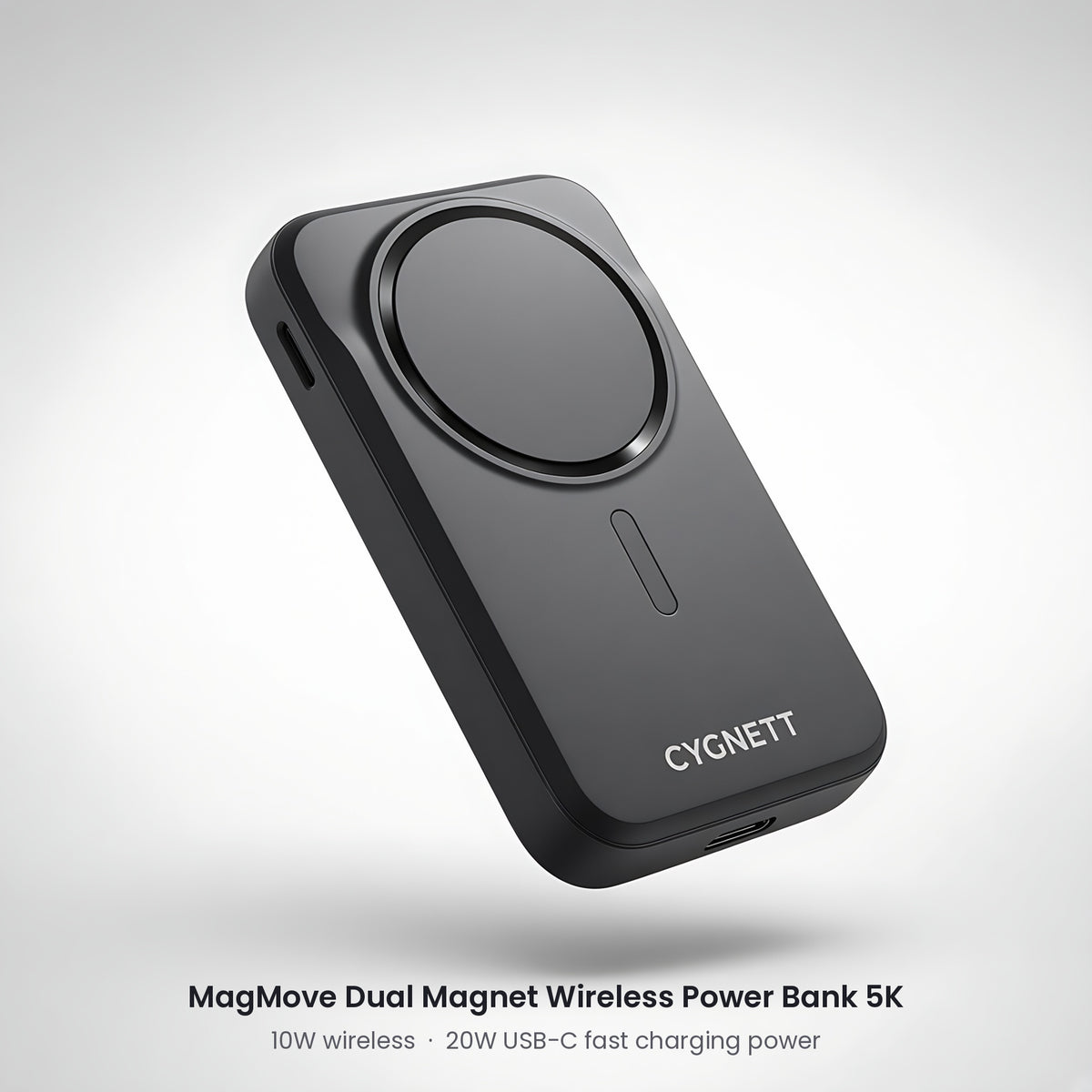 Cygnett MagMove 5K dual magnet wireless power bank, 5000mAh, black – CaseCart