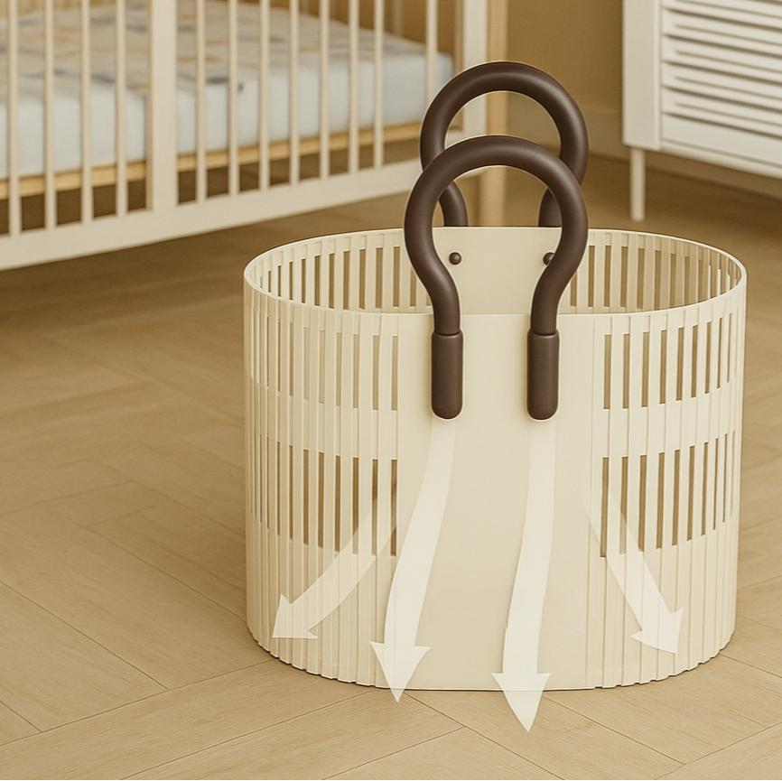 Multipurpose Large Capacity Foldable Basket with Handle