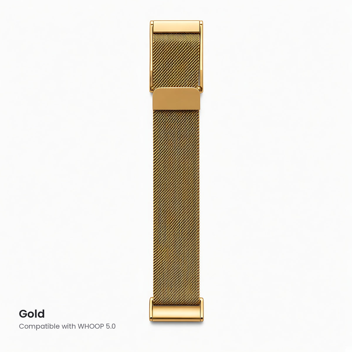 Gold Milanese magnetic mesh band compatible with WHOOP 5.0 – CaseCart