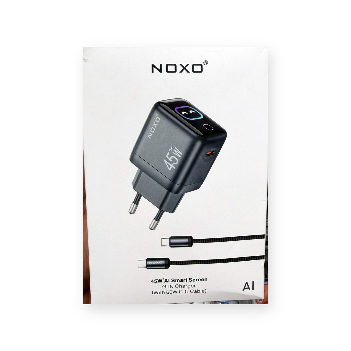 NOXO CHN-10 45W GaN Charger – retail box