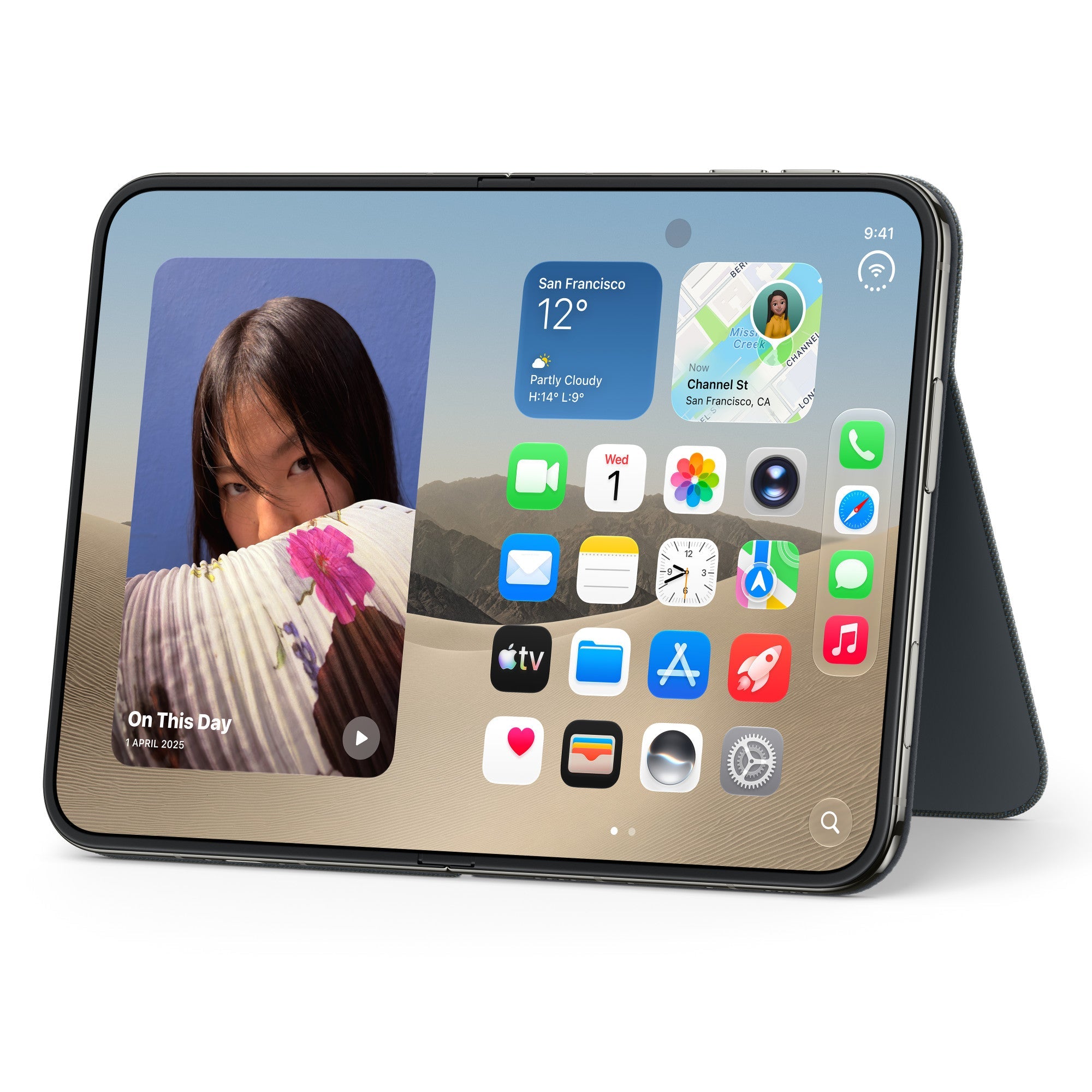 iPhone Duo Folio with Kickstand - Navy Blue
