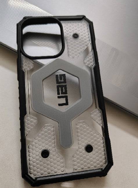 Urban Armor Gear UAG iPhone 15 Case, Pathfinder Mag-Safe Compatible, Slim Fit Rugged Protective Case/Cover Designed for iPhone 15 (6.1-Inch) (2023) (Military Drop Tested) - Ice