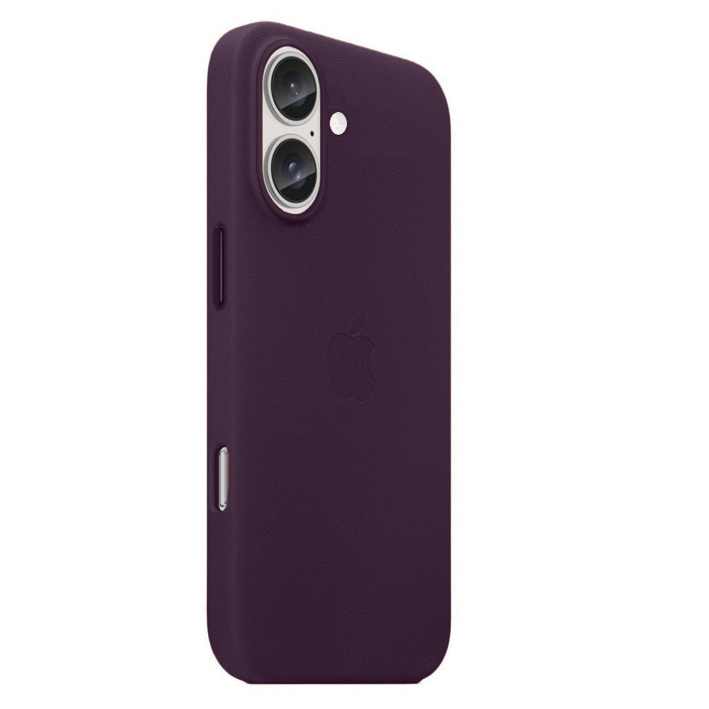 Apple iPhone 16 Leather Back Cover Case with MagSafe - Deep Purple