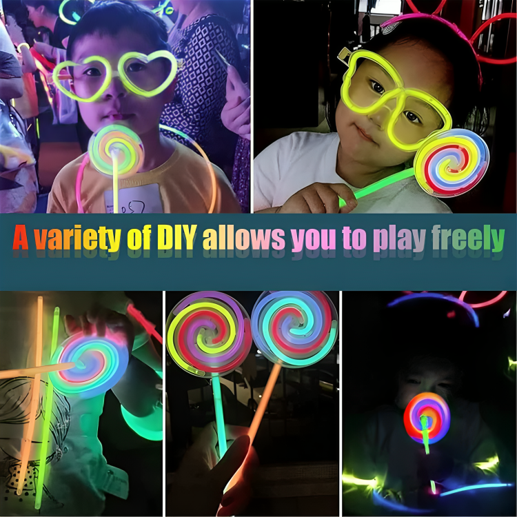 Glow-in-the-Dark Rotating Lollipop Spinner Toy