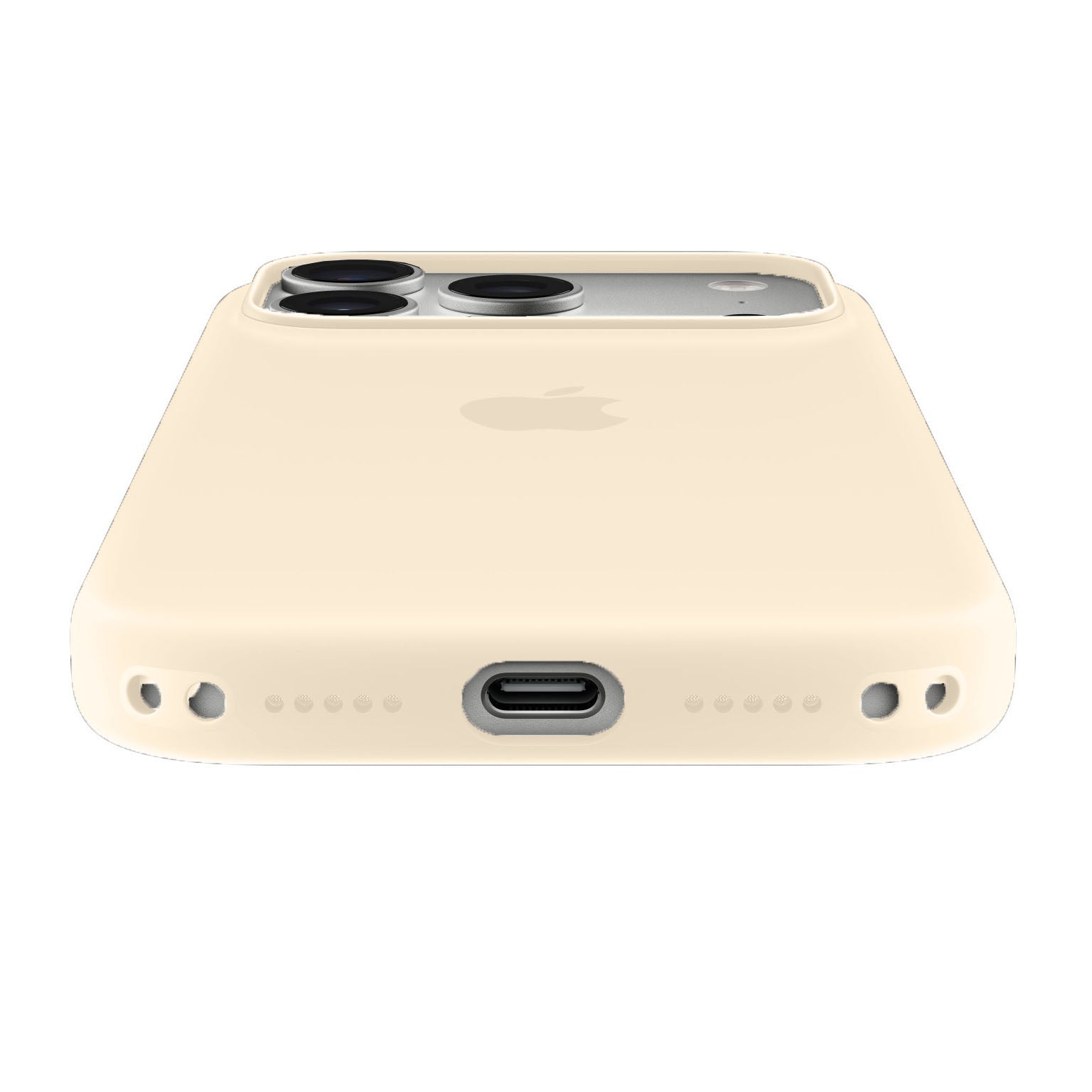iPhone 18 Pro Max Silicone Back Cover Case with MagSafe - Vanilla