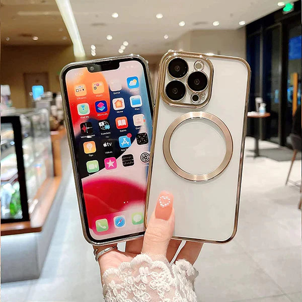 iPhone 14 Pro Electroplating Case with Camera Bumper Protection