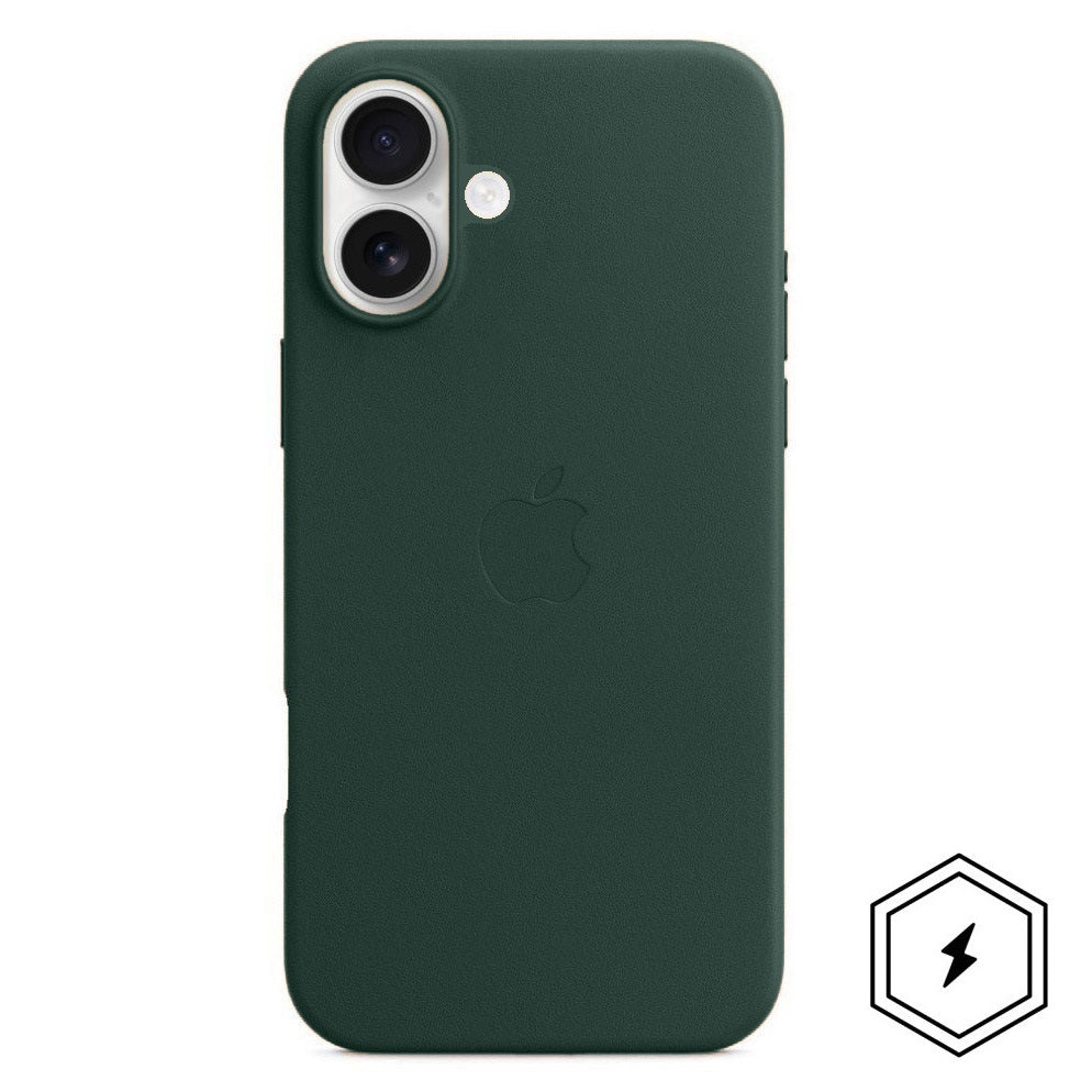 Apple iPhone 16 Plus Leather Back Cover Case with MagSafe - Green