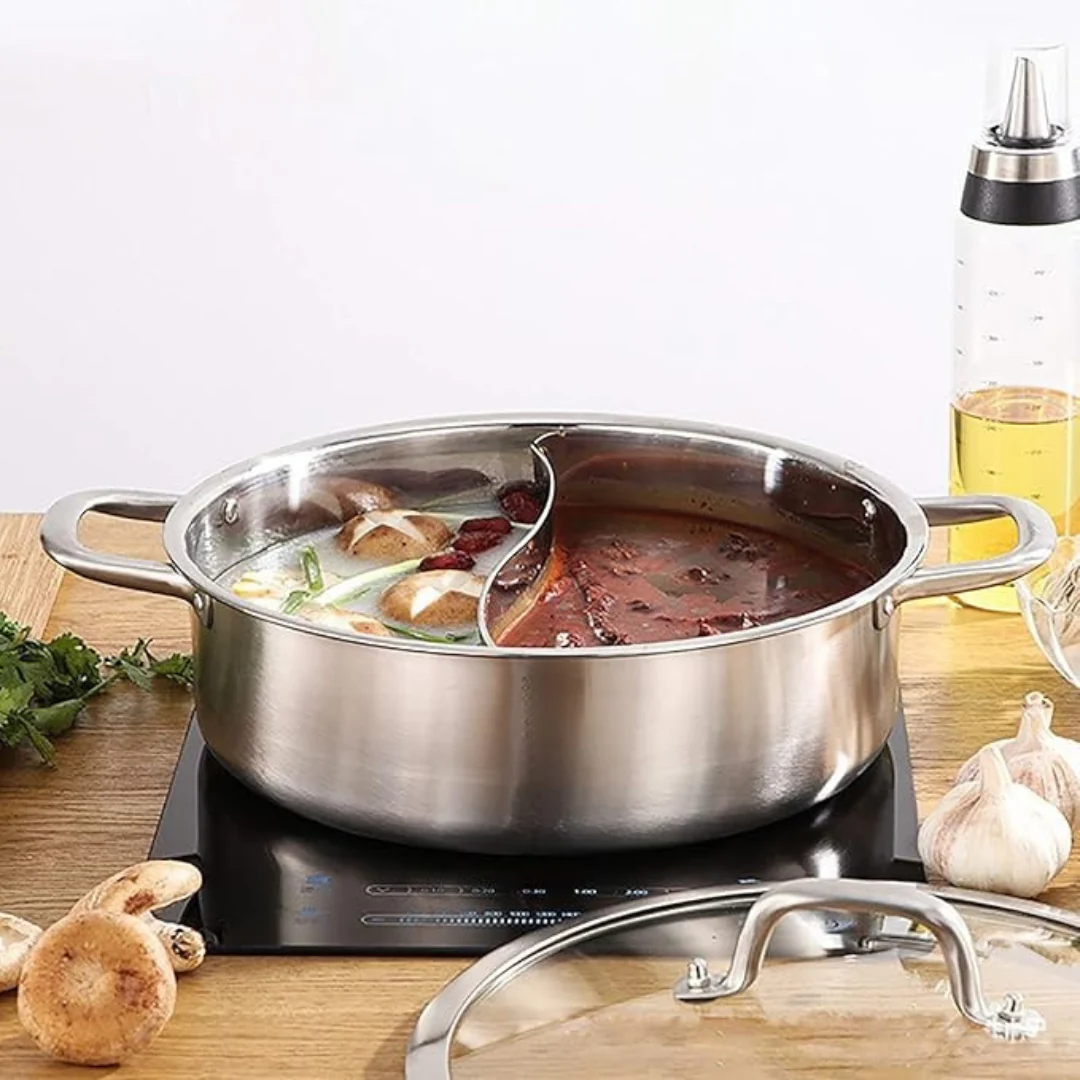 Casecart Stainless Steel Multi-Purpose Hot Pot with Thickened Bottom (28cm)