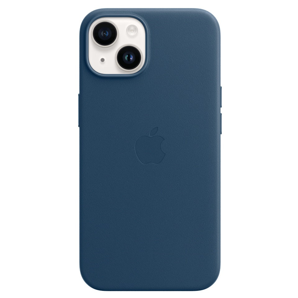 iPhone 15 Leather Back Cover Case with MagSafe – Cosmo blue
