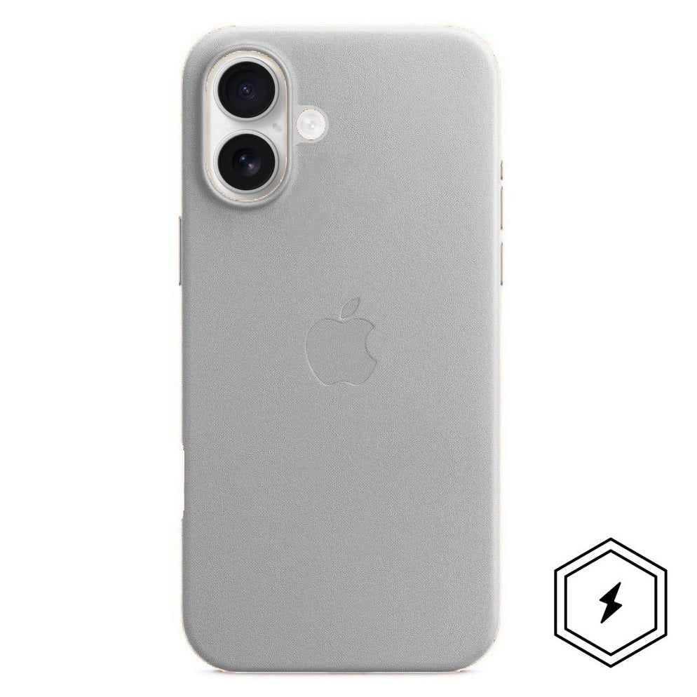 Apple iPhone 16 Leather Back Cover Case with MagSafe - Off White
