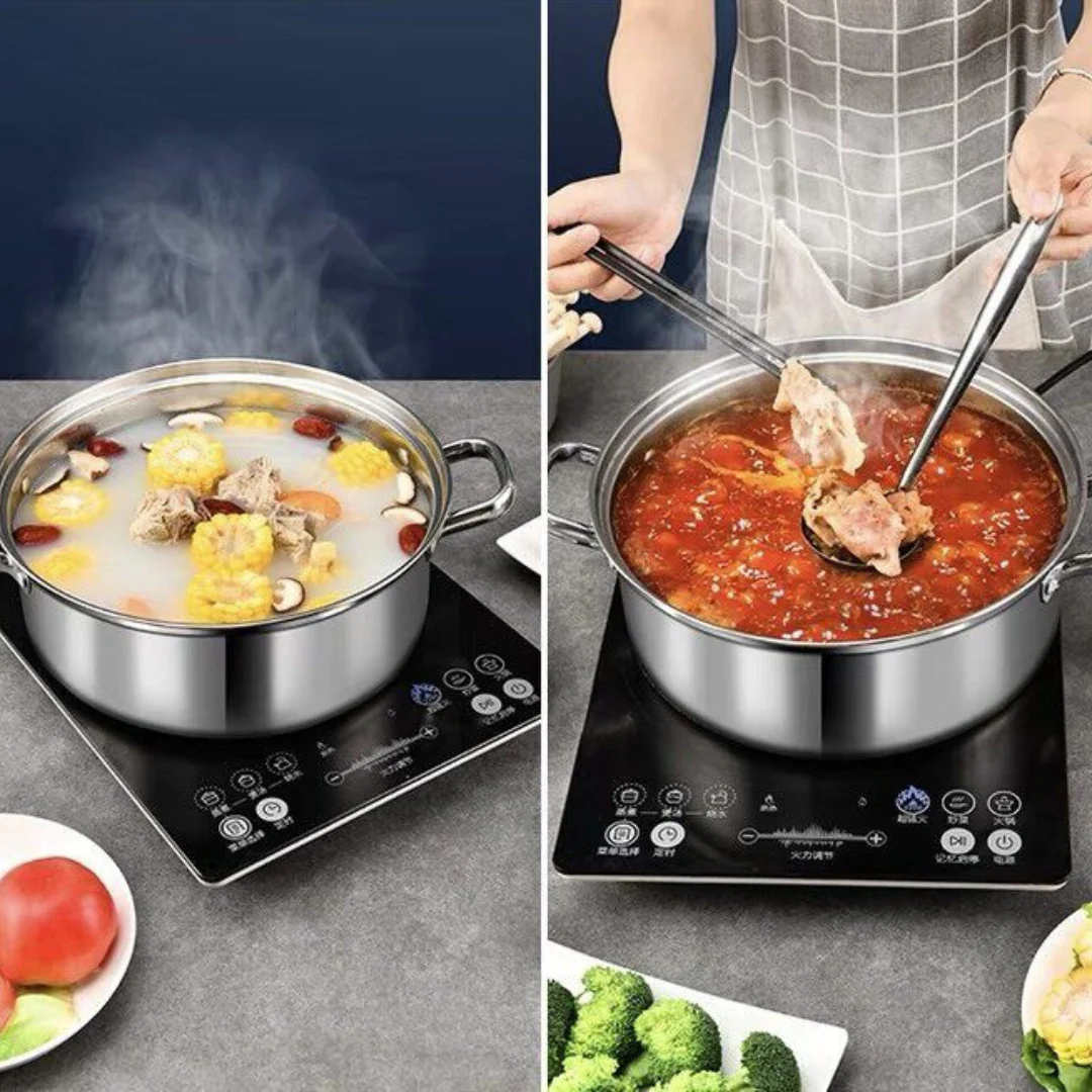 Casecart Stainless Steel Multi-Purpose Hot Pot with Thickened Bottom (28cm)