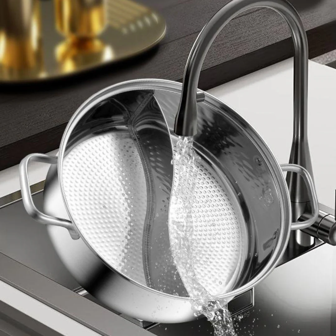 Casecart Stainless Steel Multi-Purpose Hot Pot with Thickened Bottom (28cm)