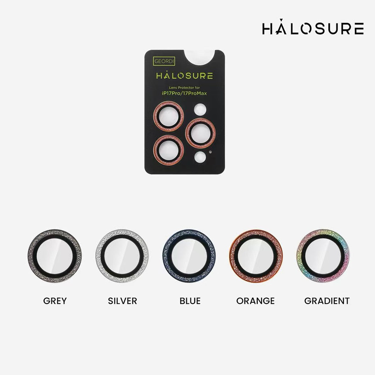 HALOSURE GEORDI Camera Lens Protector – For iPhone 17 Pro / iPhone 17 Pro Max
