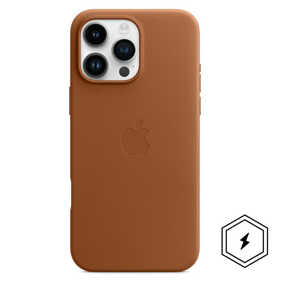 iPhone 16 Pro Leather Case with MagSafe - Saddle Brown