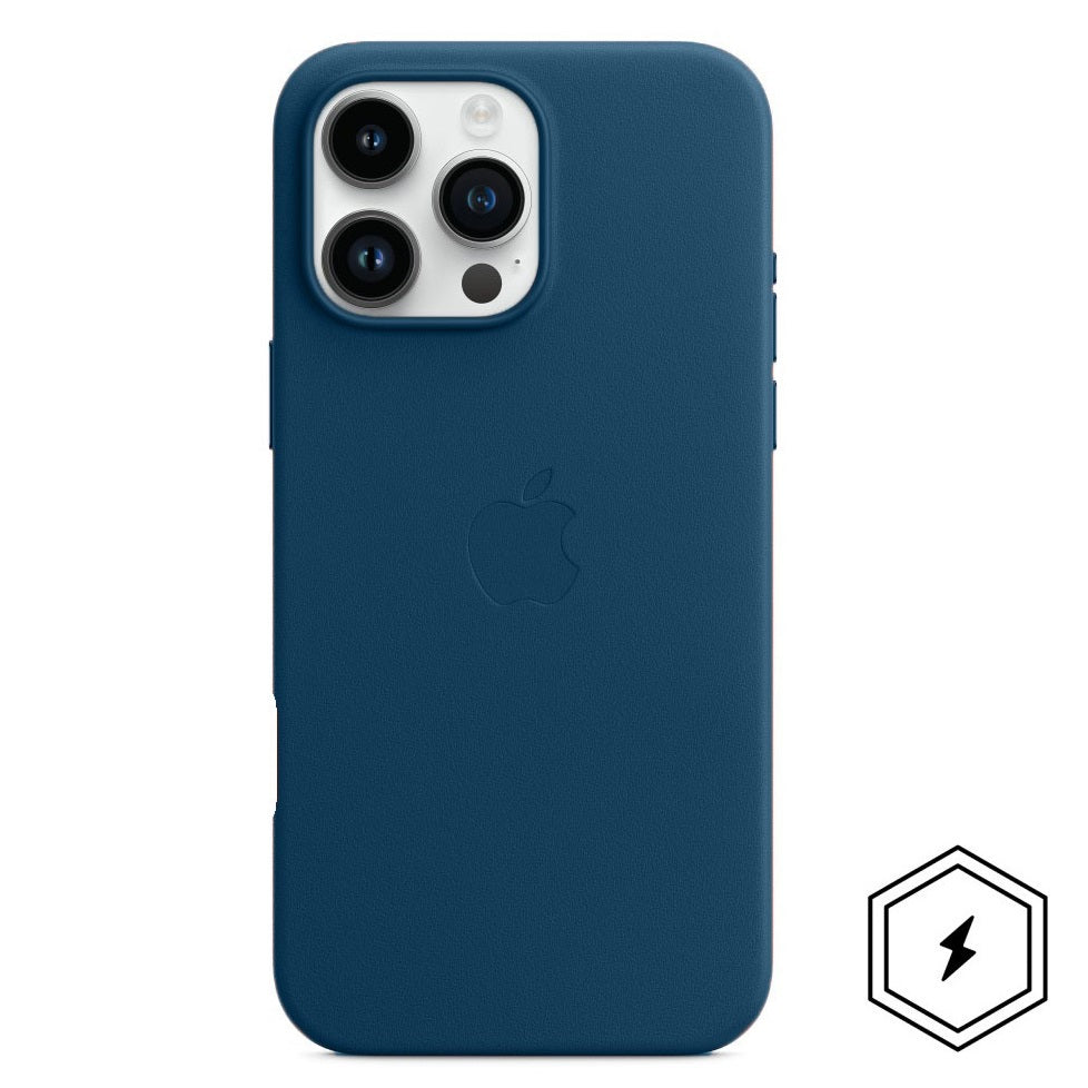 iPhone 16 Pro Leather Case with MagSafe - Cosmo Blue