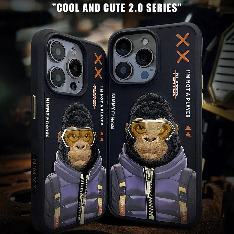 Nimmy Cool And Cute 2.0 IPhone 14 Pro Max Series Mobile Phone Cases/ BLACK GORILLA
