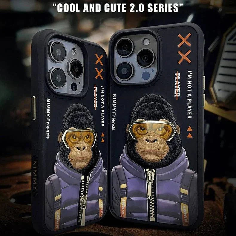 Nimmy Cool And Cute 2.0 IPhone 15 Series Mobile Phone Cases/ BLACK GORILLA