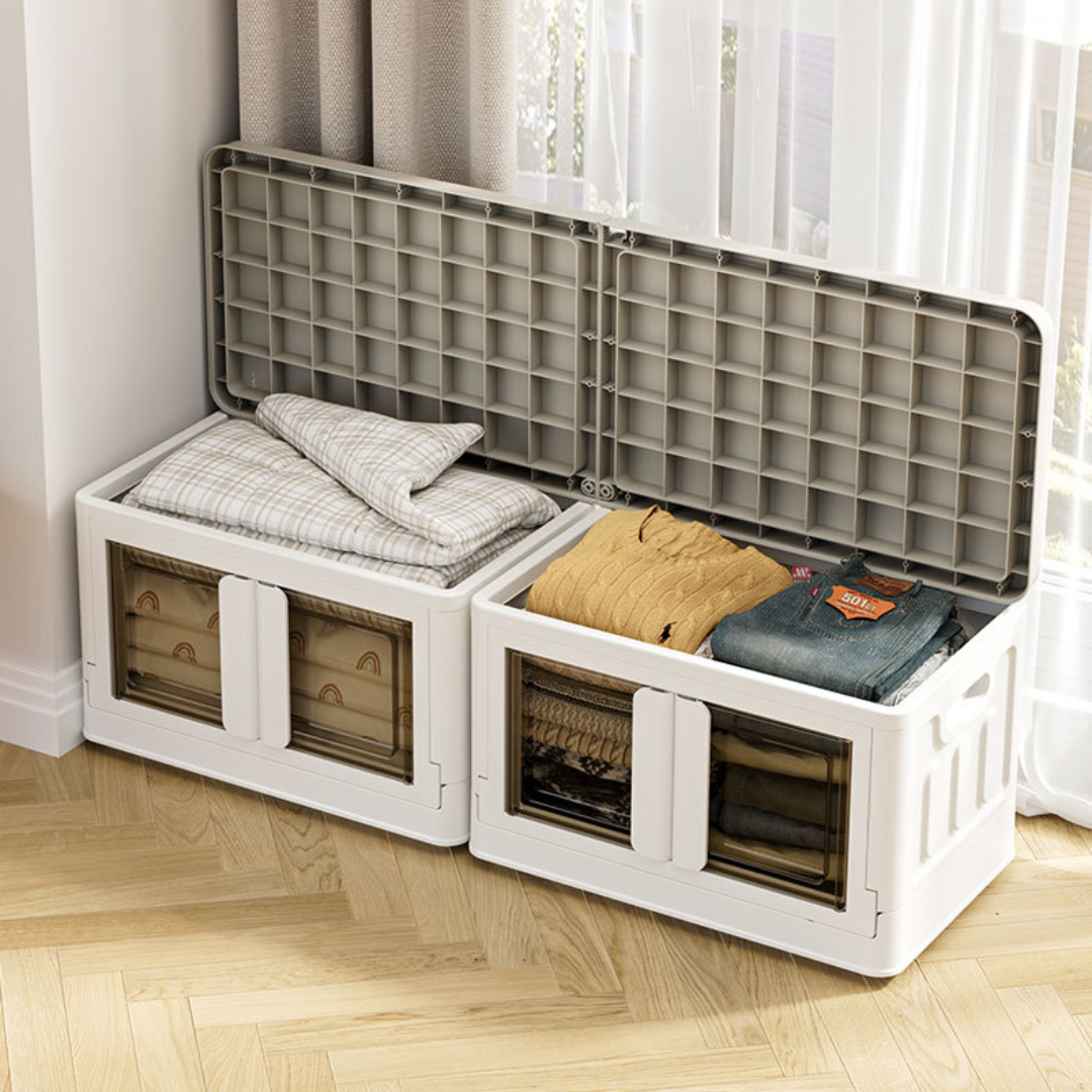 Space Saving Flip-Top Multi-Functional Storage Organizer