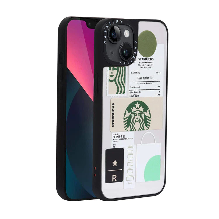 iPhone 13 Starbucks Reflective Mirror Case
