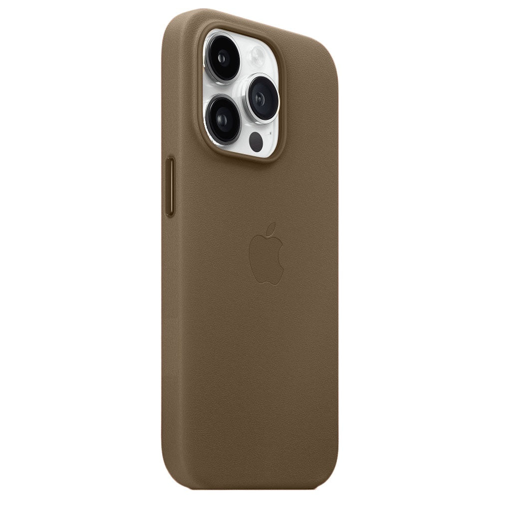 iPhone 15 Pro Leather Case with MagSafe - Natural Titanium