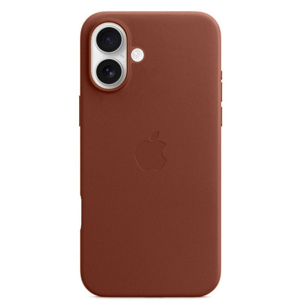 Apple iPhone 16 Leather Case Back Cover - Umber Brown