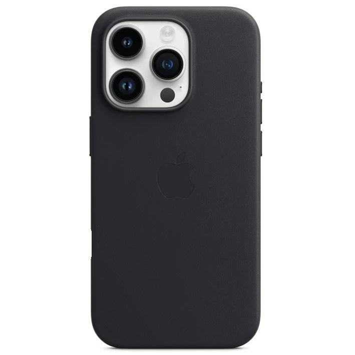 iPhone 15 Pro Leather Back Cover Case with MagSafe – Black