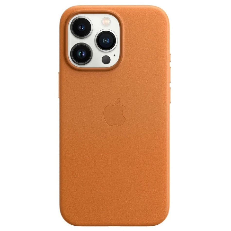 iPhone 15 Pro Leather Back Cover Case with MagSafe – Tan