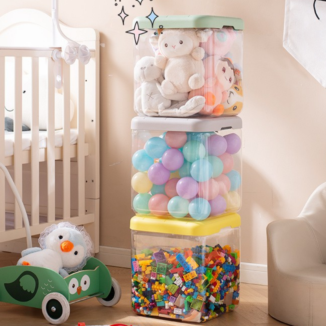 Stackable Plush Toy Organizer Stool