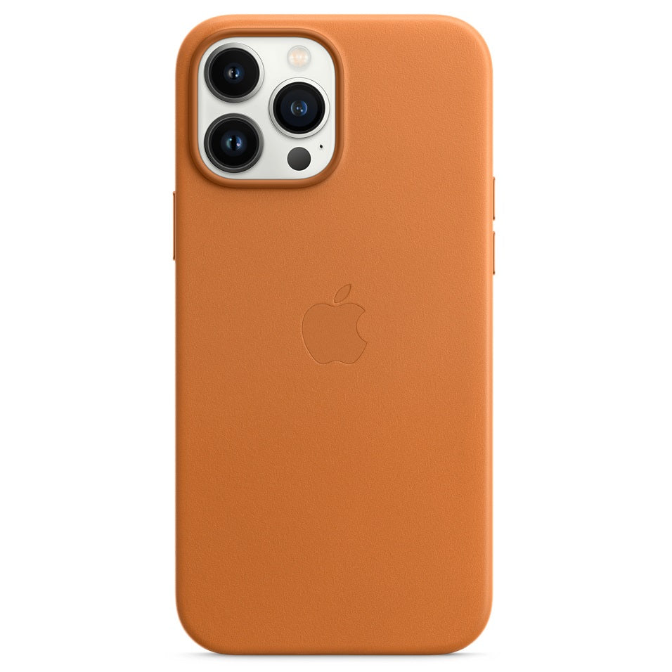 iPhone 14 Pro Max Leather Back Cover Case with MagSafe – Tan