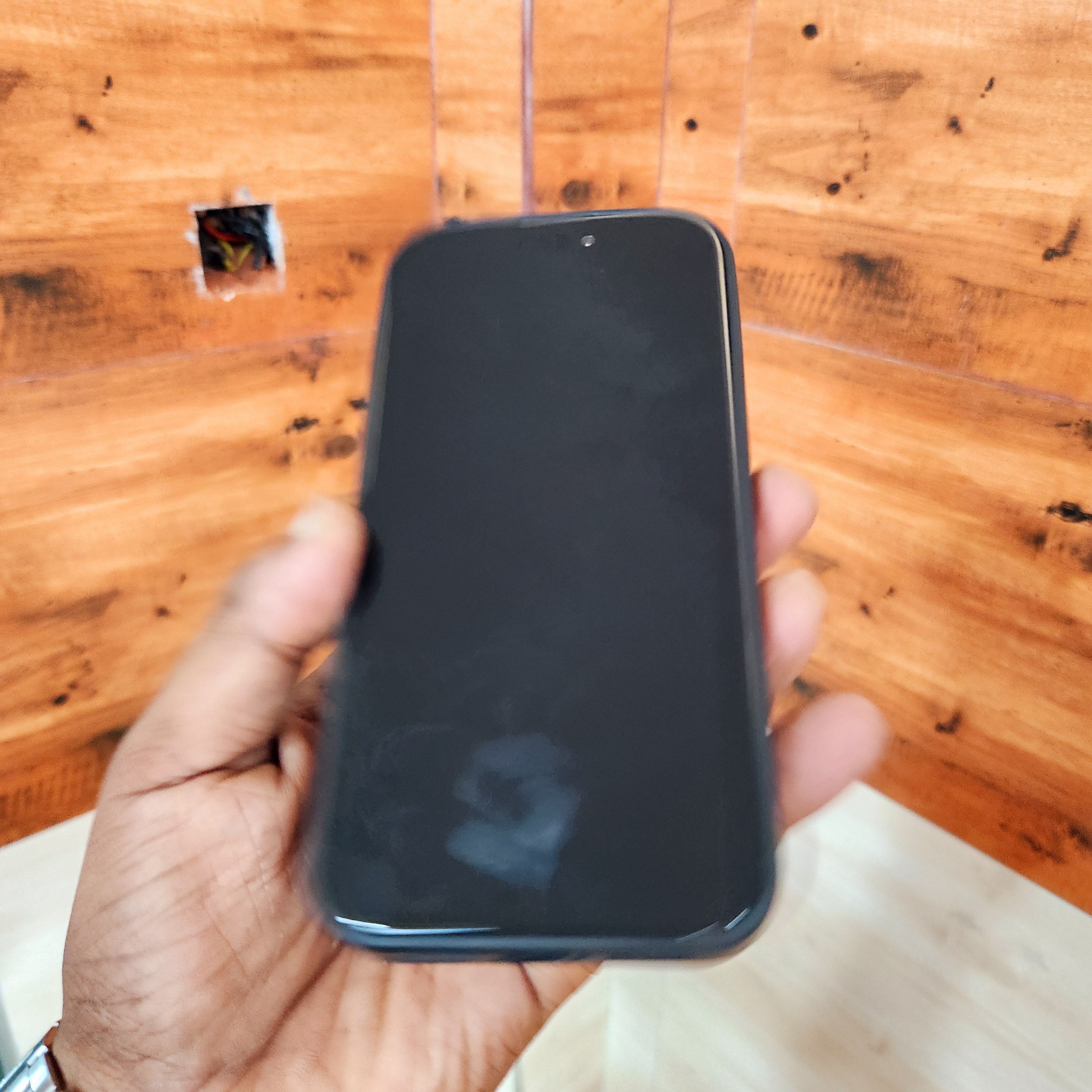 iPhone 16 Pro Classic Leather Shine Carbon Case with Golden Chrome - Design 3