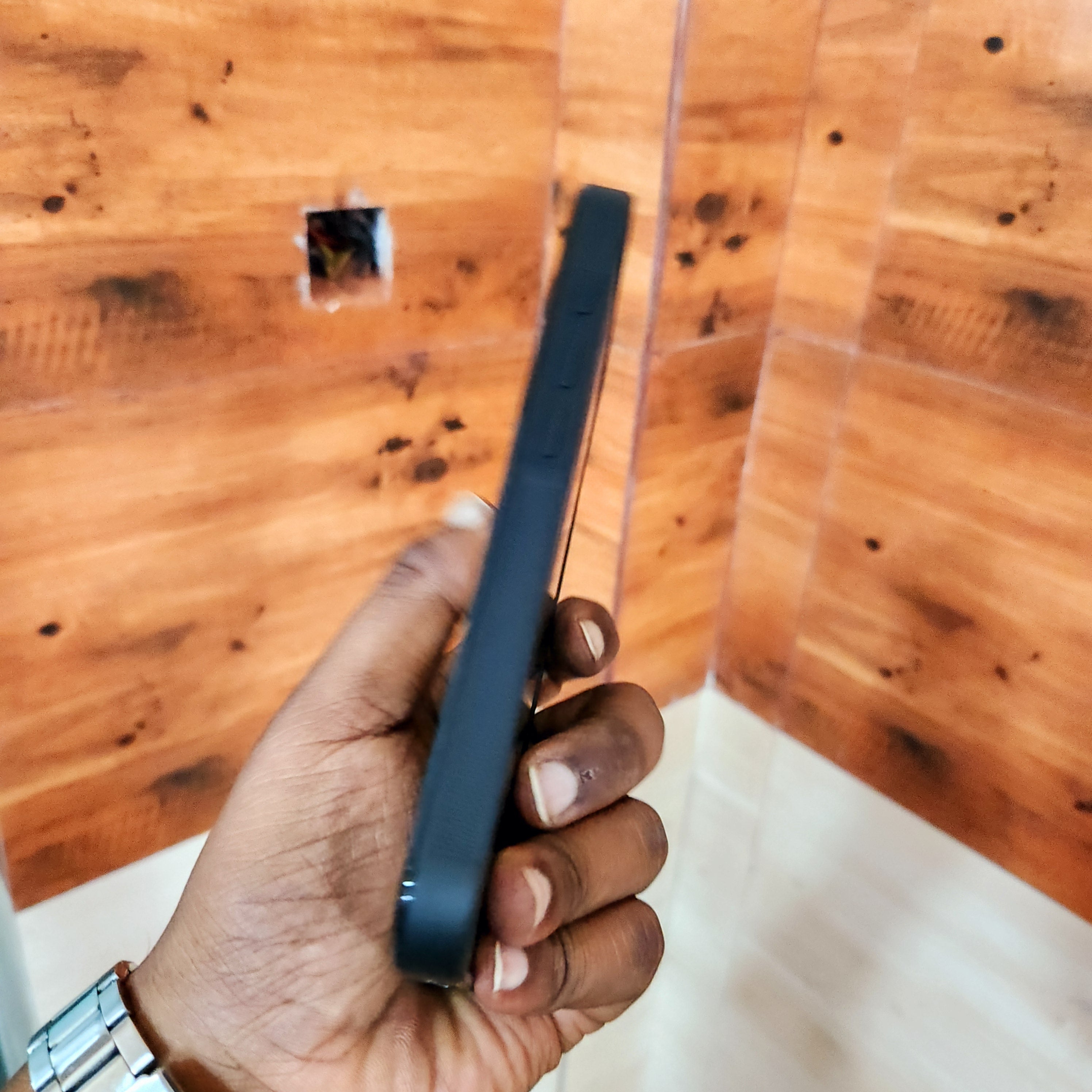 iPhone 16 Pro Classic Leather Shine Carbon Case with Golden Chrome - Design 2