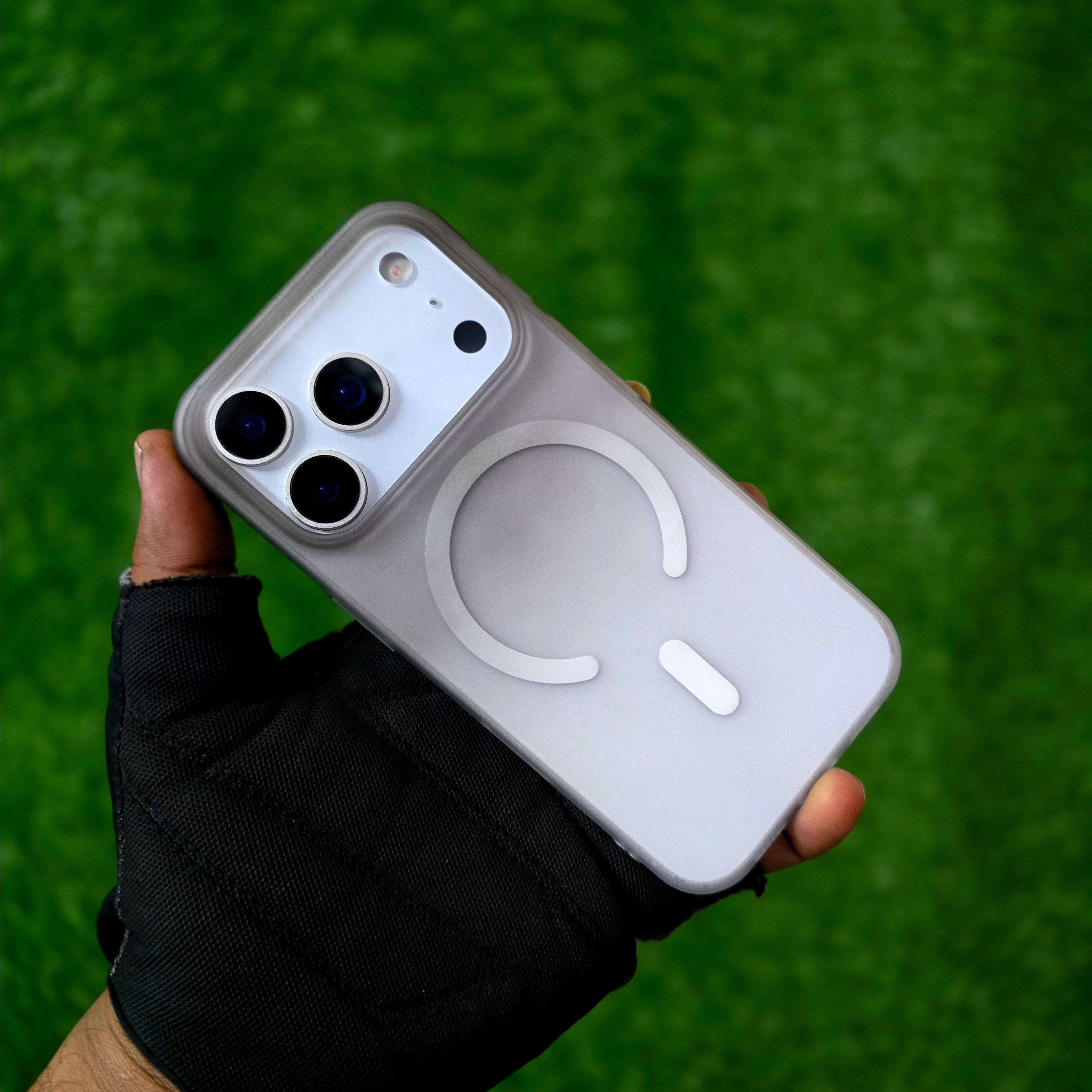 iPhone 17 Pro Dual Color Shade Matte Finish Smoke Cover with Magsafe - Black