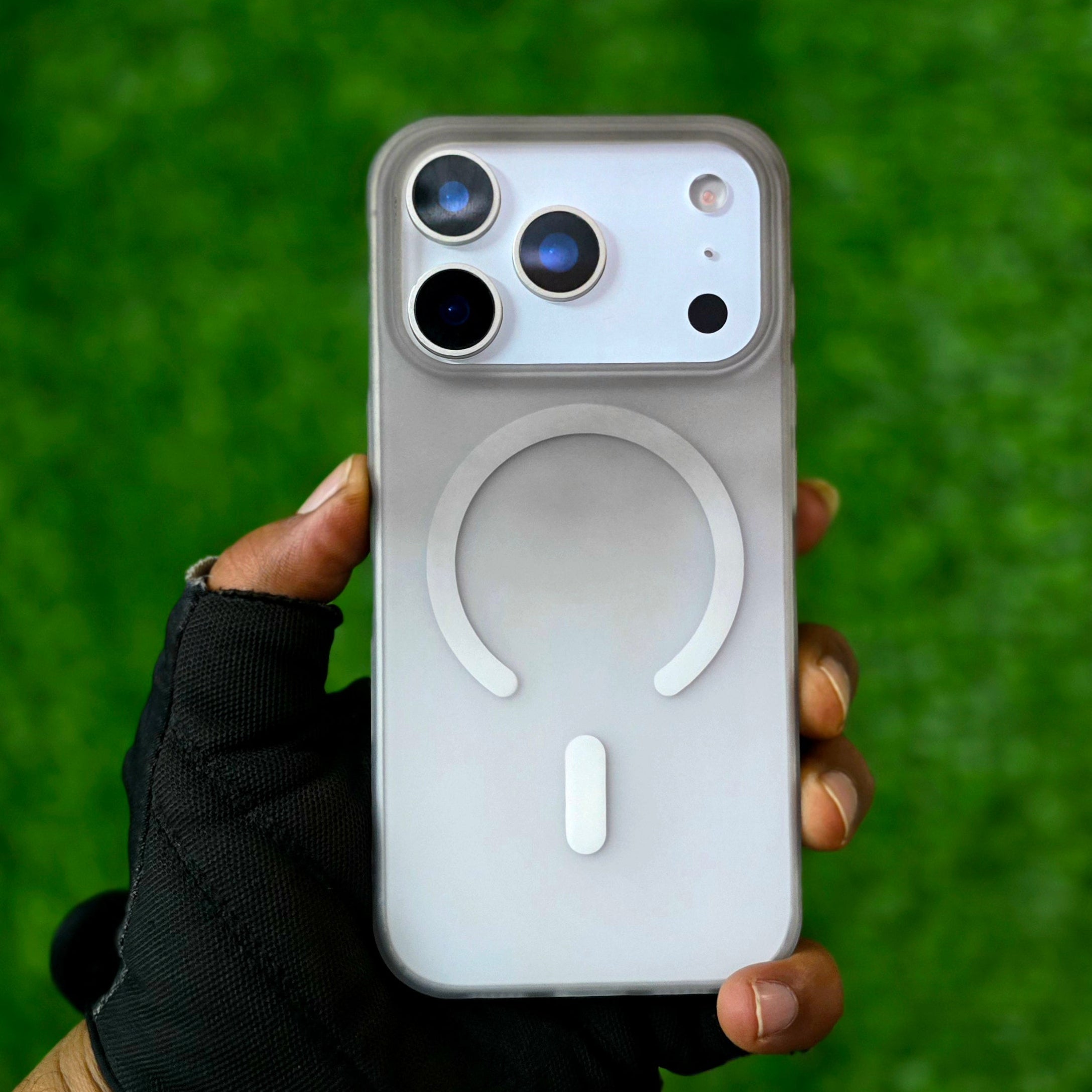 iPhone 17 Pro Dual Color Shade Matte Finish Smoke Cover with Magsafe - Black