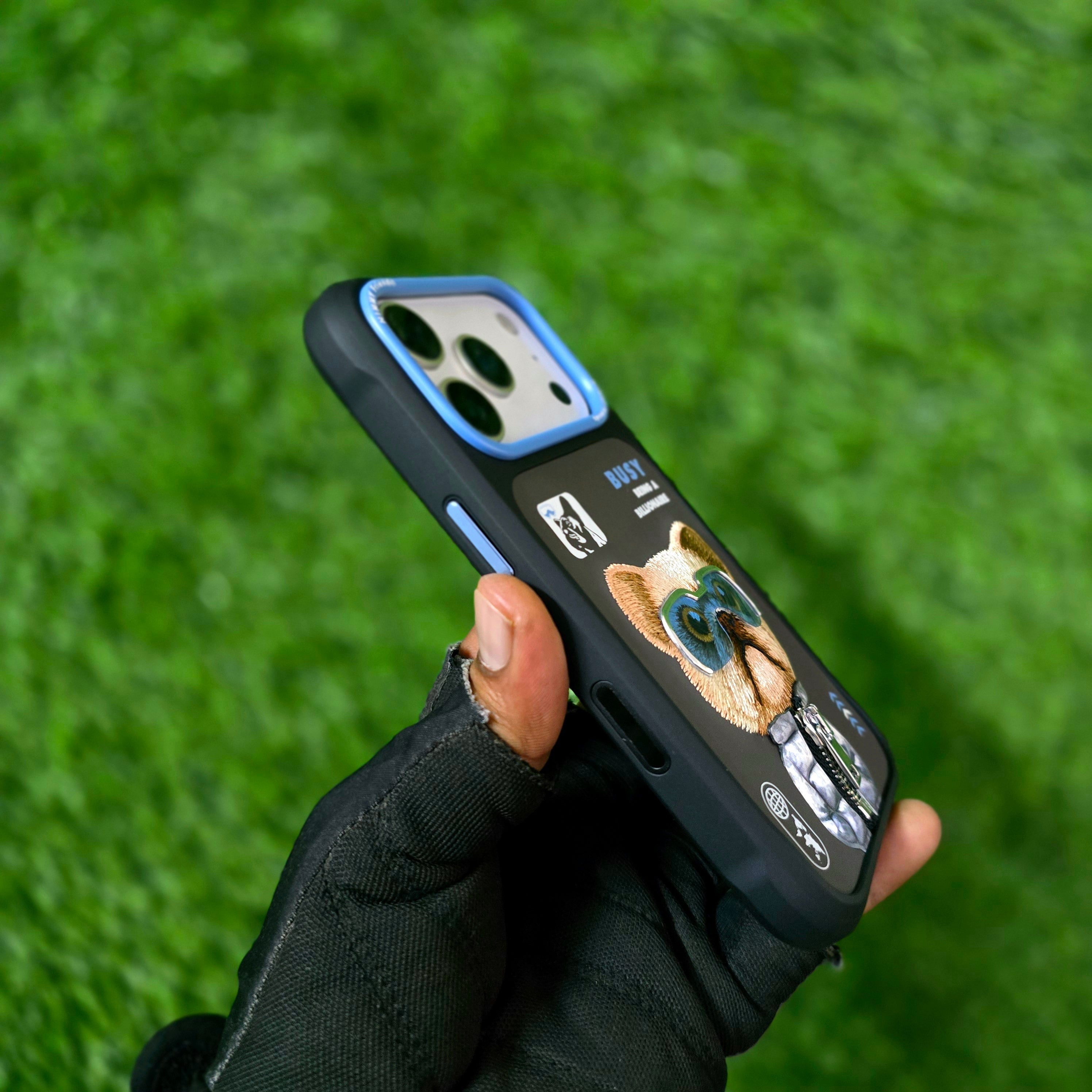 iPhone 17 Pro Nimmy Case, 3D Embroidery Winter Jacket Series Back Cover - Dog