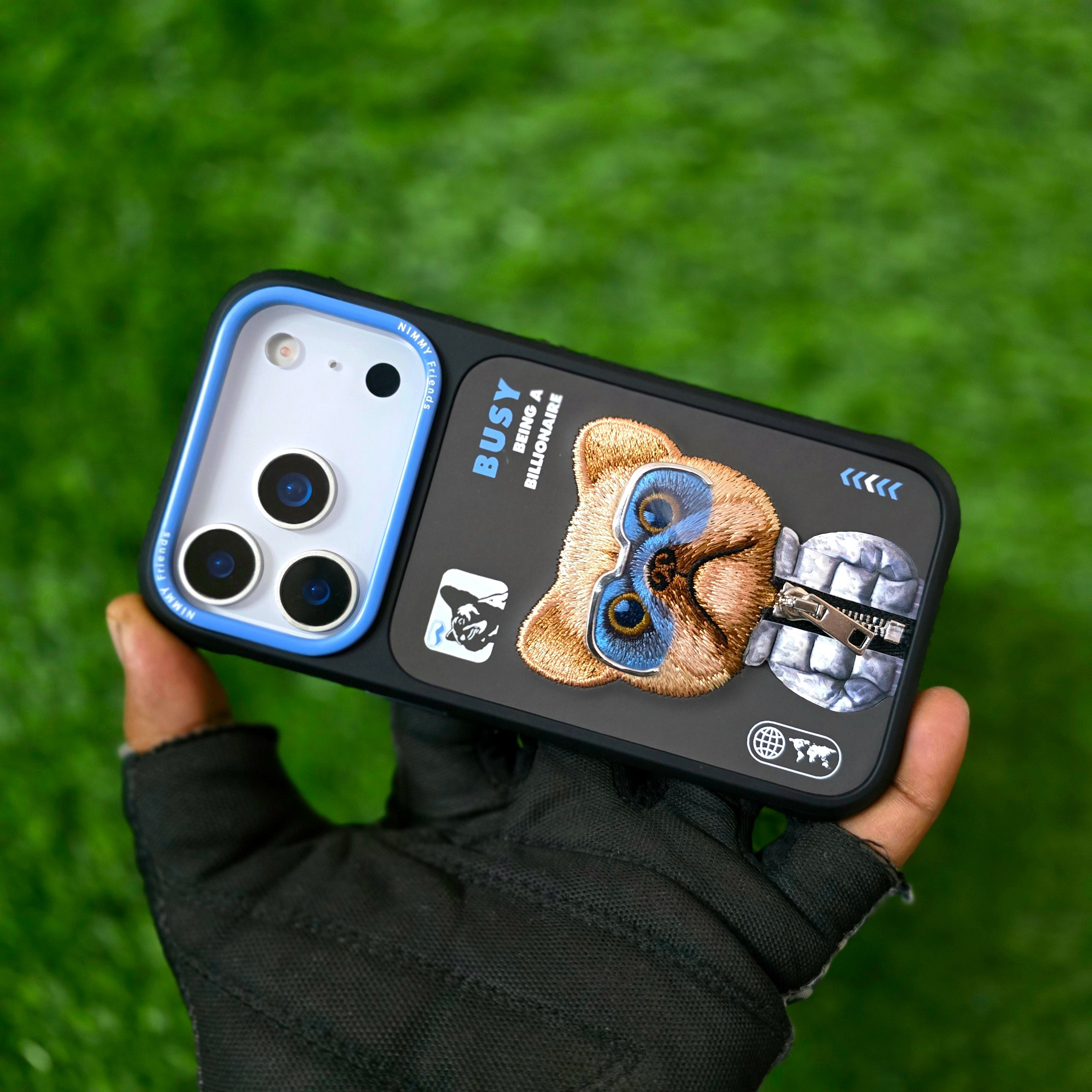 iPhone 17 Pro Nimmy Case, 3D Embroidery Winter Jacket Series Back Cover - Dog