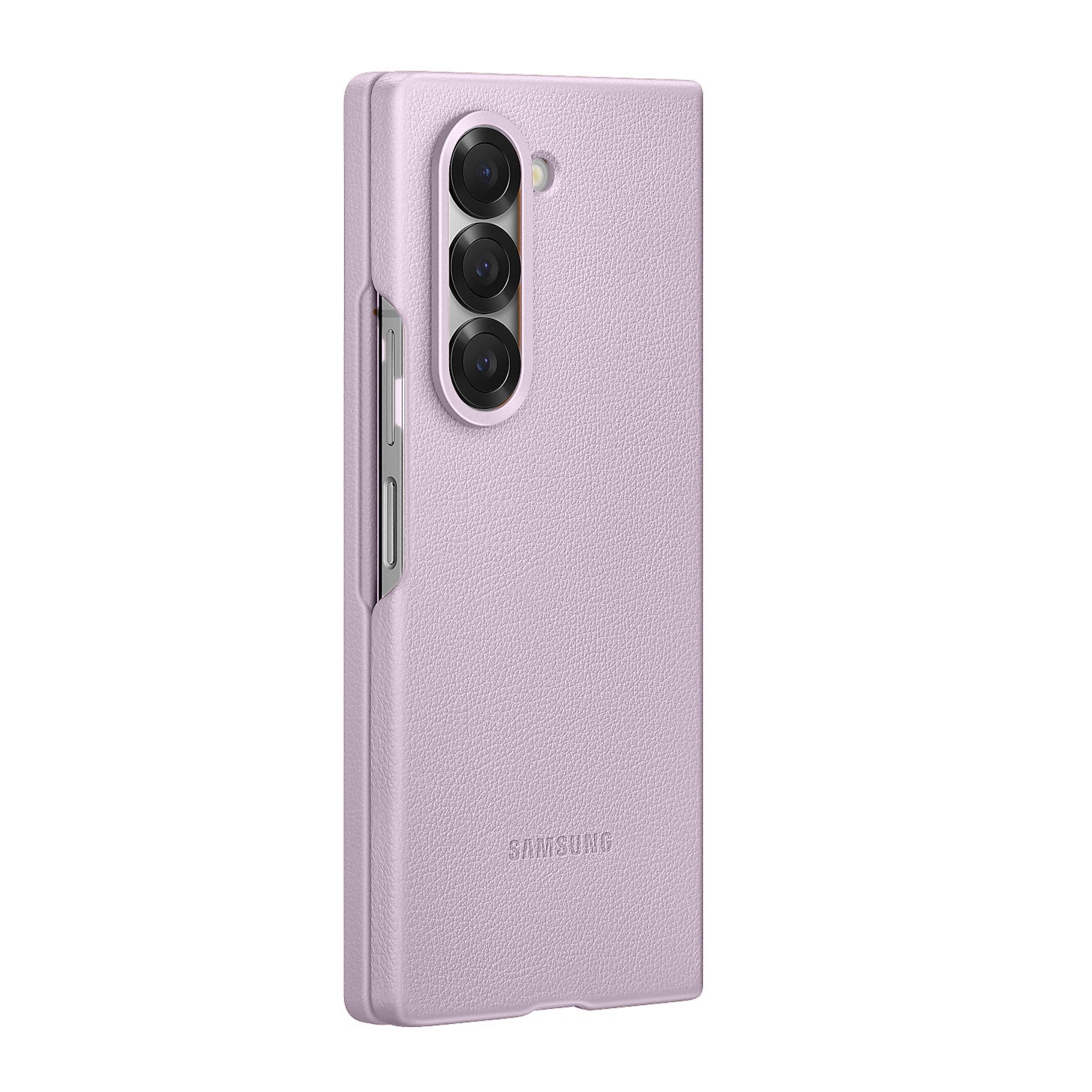 Samsung Galaxy Z Fold6 Leather Back Cover Case - Pink