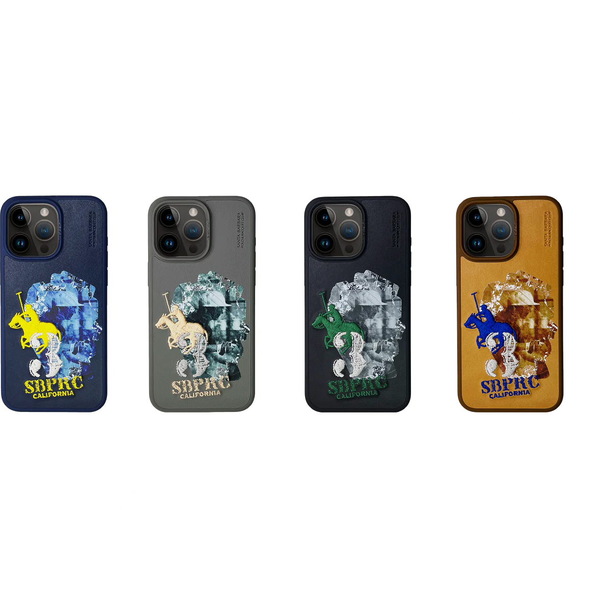 Santa Barbara Marcus Series Genuine Leather Case for iPhone 15 Pro Max - Titanium