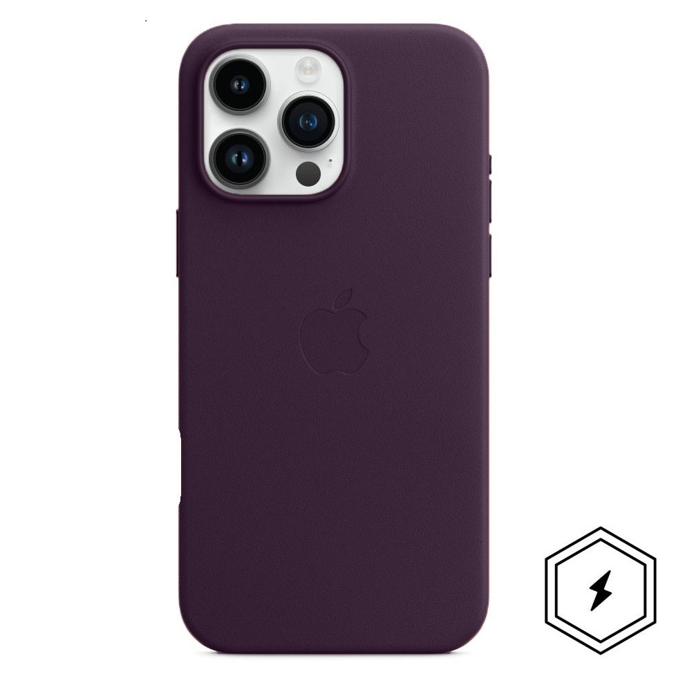 iPhone 16 Pro Leather Case with MagSafe - Purple