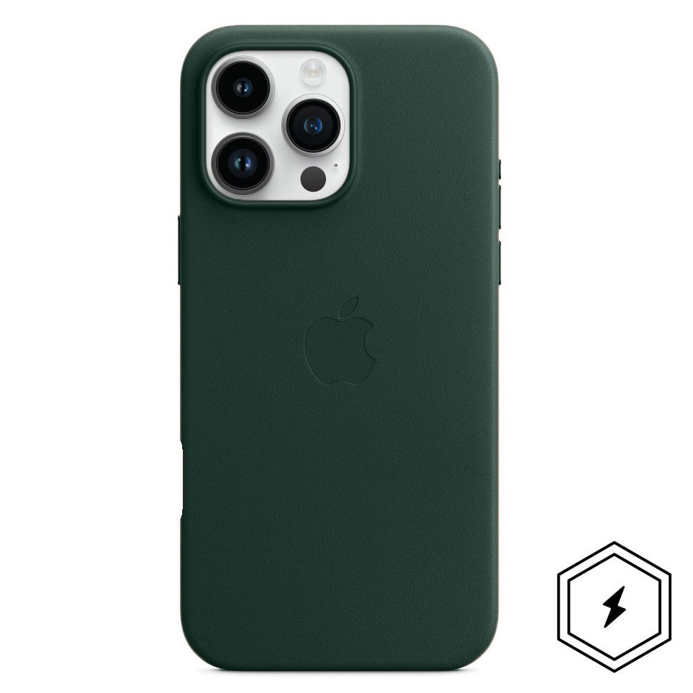 iPhone 16 Pro Leather Case with MagSafe - Forest Green