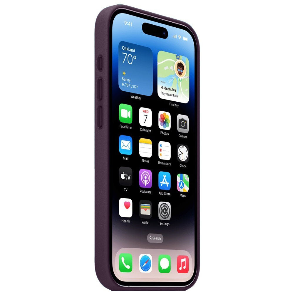 iPhone 18 Pro Leather Case with MagSafe & IC Animation - Purple