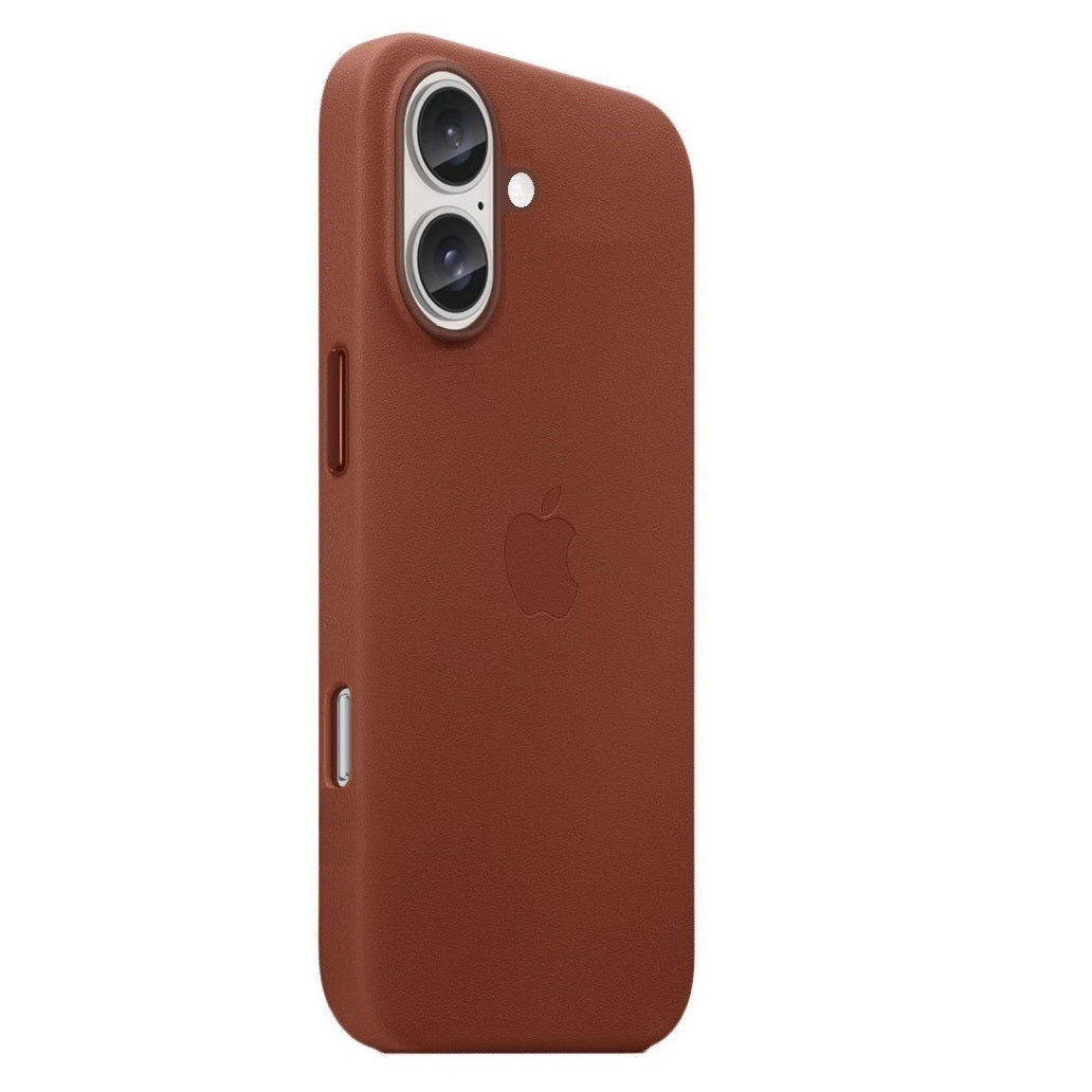 Apple iPhone 16 Leather Case Back Cover - Umber Brown