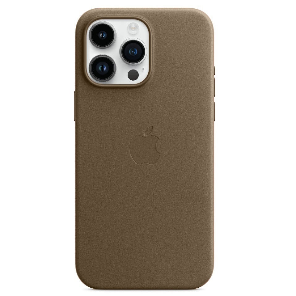 iPhone 13 Pro Max Leather Case with MagSafe - Natural Titanium