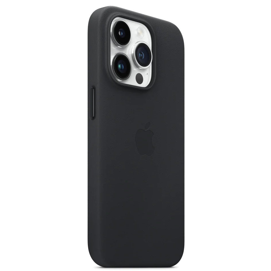 iPhone 15 Pro Leather Back Cover Case with MagSafe – Black
