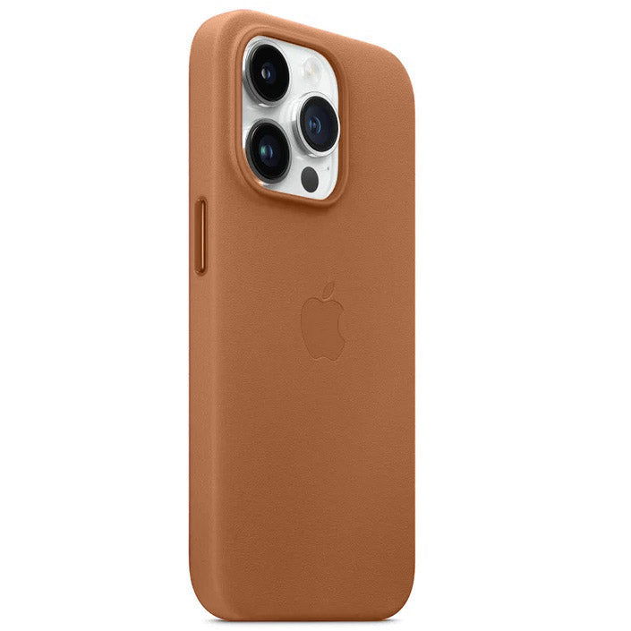 iPhone 13 Pro Leather Back Cover Case with Magsafe - Saddle