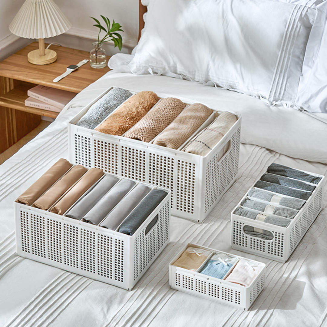 Stackable Clothes Compartment Storage Box