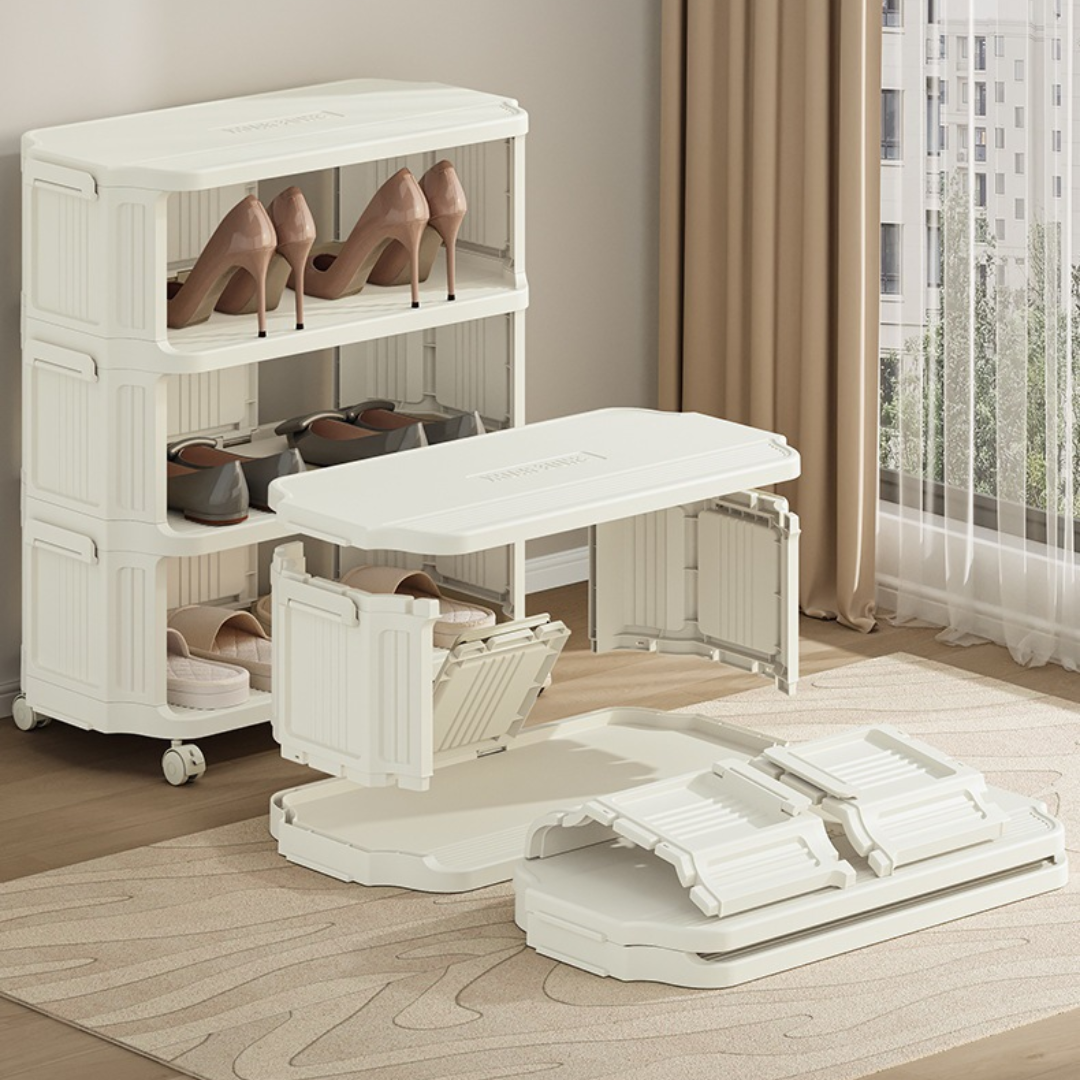 Quick Stack Foldable Shoe Organizer