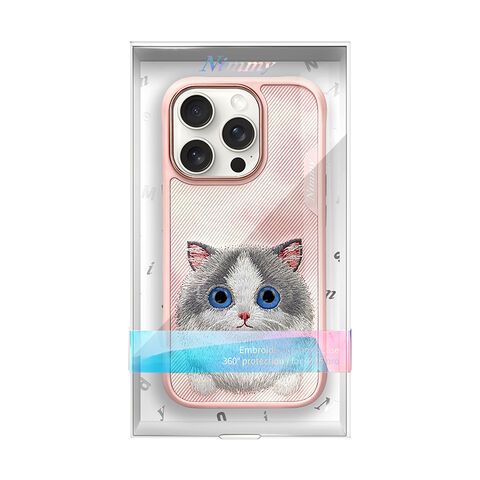 NIMMY Big Eyes Series with Metal Camera Ring for the iPhone 16 series - Ragdoll Cat