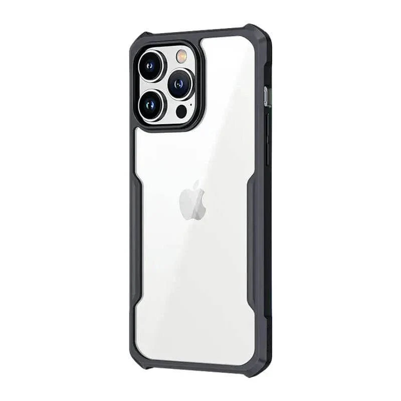XUNDD Protective Case for IPhone 16, Official XUNDD, Beatle Series  (Transparent, Black, Pack of: 1)